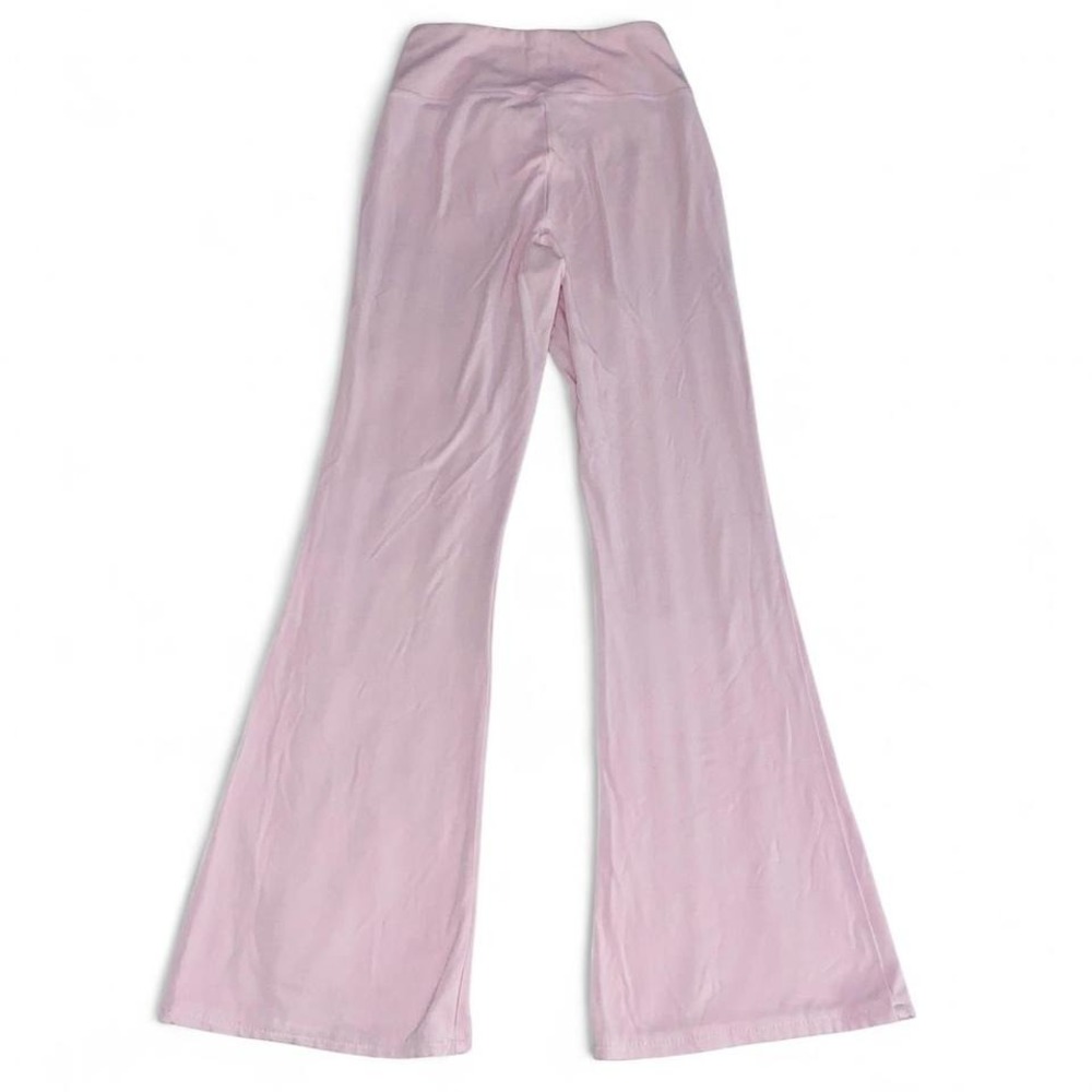 Adore Me Baby Pink Crisscross Waist‎ Flare Yoga Pants View 3